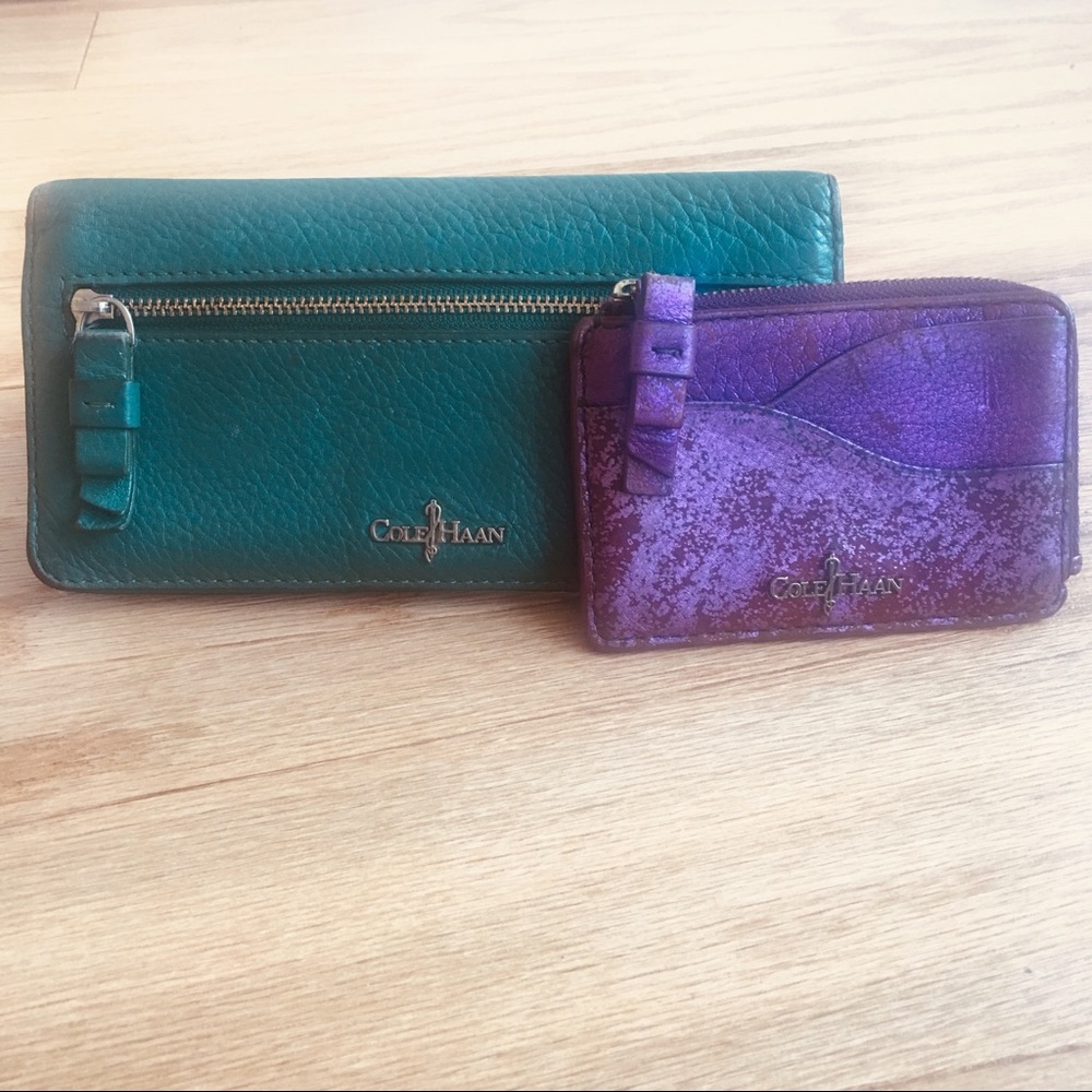 Cole Haan Wallet • Bonus FREE Biz card holder